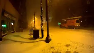 Video of Winter Storm Nemo in downtown Hartford, CT