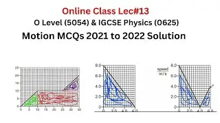 Motion MCQs | 2021 to 2022| IGCSE Physics Motion MCQs detail solution| Part 2