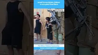 Video Shows Israeli forces detain children in occupied West Bank