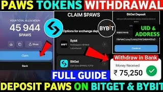 How To Paws Claim To Bitget/Bybit Full Process ll Paws Withdrawal To Exchange