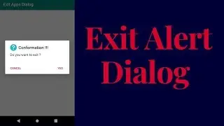 how to create exit apps dialog in android