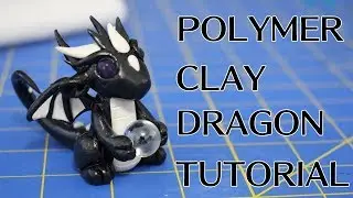 Polymer Clay Dragon Tutorial || Black Dragon