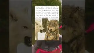 Female Wolf Steps In To Shield Her Mate