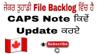 How to apply for a Caps Note | Canada Tourist Visa | #canada