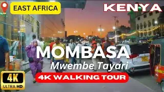 🌙 Exploring Mombasa CBD at Night: Enchanting Walking Tour in 4K 🚶&zwj;♂️