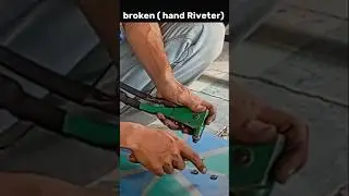 hand riveter (broken)     #riveter #rivetgun #tools #welding #diy #iron
