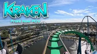 Kraken Front Row POV | Seaworld Orlando Christmas Celebration | 2025