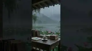 Healing Stress Music with Soft Rain - Stress Relief  & Deep Rest 🌿Healing Garden Relaxation #relax