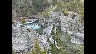 Adventure to Kalispell MT & the swinging bridge!  #mountaindrive  #kootenairiver  #river