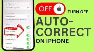 Как отключить автокоррекцию на iPhone?