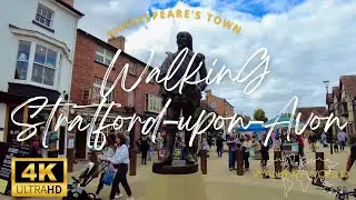 Walking Shakespeare’s Stratford-upon-Avon, England UHD 4K | Shakespeare's Birthplace | Oct 2022