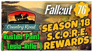 Fallout 76 | SEASON 18 - Milepost Zero: Country Road | Rusted Paint ( Tesla Rifle ) | Reward |