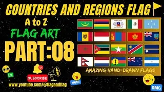 Countries & Regions A to Z &ndash; PART 8 🌍 | Hand-Drawn Flag Art with Colors & Meaning | #flagandflag