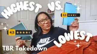 Reading the highest & lowest rated books on my Physical TBR | TBR takedown reading Vlog