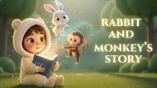 Bella Watches a Movie: Bunny and Monkey Friends | Kids Story