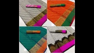 Stylish Kora Cotton Sarees | CoD Available | RV Collections