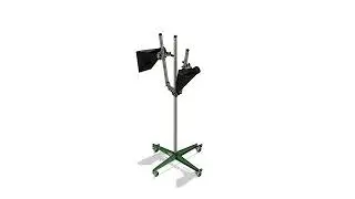 Dual Exhaust Extraction Funnel Stand - Utfolding
