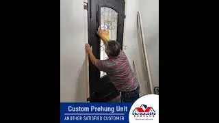 8ft Iron Door Install for Residential Home Improvement #irondoors #homeimprovement #lovemydoors