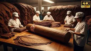 Inside a Cuban Cigar Factory: From Raw Tobacco Leaves to Hand-Rolled Luxury Cigars (Full Process)