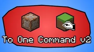 Minecraft To One Command MCEdit Filter v2 | Command Block Creations in one Command!