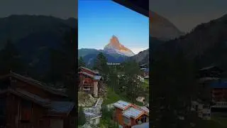 Waking up in a literal postcard. ✨🇨🇭Zermatt#Matterhorn #Switzerland#VisitSwitzerland #TravelGoals