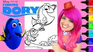 Coloring Dory & Marlin Finding Nemo Coloring Page Prismacolor Paint Markers | KiMMi THE CLOWN