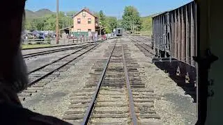 East Broad Top Railroad M-3 Inspection Car Arriving Back Into Orbisonia, 10/4/25