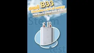Steam cleaning is a must see for bosses! Heating element 164 ℃ super strong steam test incoming