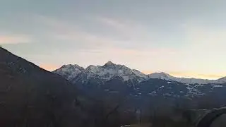 Driving from Doues towards Etroubles II, Aosta valley, Italy, 31/12/21