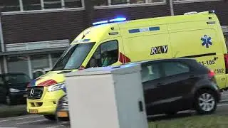 A1 Ambulance 21-105 met spoed naar het ziekenhuis in den bosch