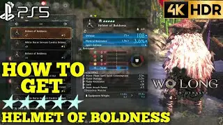 How to Get 5 Star Helmet of Boldness WO LONG FALLEN DYNASTY 5 Star Gear | Wo Long Helmet of Boldness