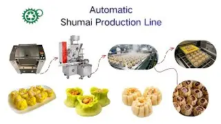 High Capacity Shumai Production Line Siomay Machine Manti Gyoza Steaming Packing Machine#shumai