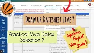 HOW TO SELECT LPU VIVA & THEORY ETE DATE || Datesheet interface Live ?🔥