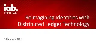 Reimagining Identities with Federated Learning and Distributed Ledger Technology Webinar