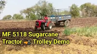 MF 5118 4Wd Sugarcane Tractor Trolley Demo