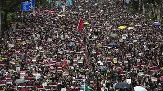 Oslo, Norway: 1st Anniversary of 12 June Anti-extradition bill protest in Hong Kong