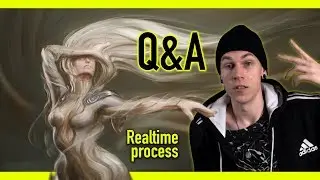 Guy Makes an Epic Painting (Q&A + Real time painting process)