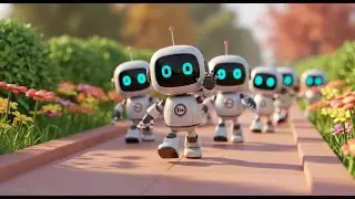 Nine Little Robots Wave Hello | Best Nursery Rhymes and Kids Songs Collection