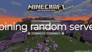 joining random server in this video my server ip and in description