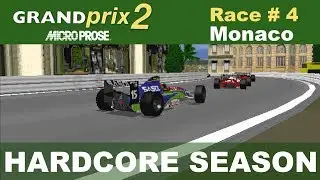 Microprose Grand Prix 2 - Race #04 -  Monaco (Hardcore Season)