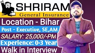 SHRIRAM general insurance hire freshers - walk in interview _eligibility_ location _salary _job role