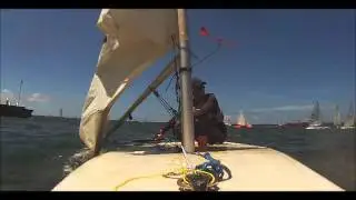 Laser sailing snap mast
