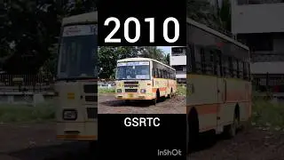 Evolution of GSRTC Bus (1960~2023)|#shorts#gsrtc#bus#evolution#car#viral#trending#status#status#tata