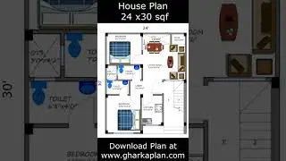 24 x 30 house plan available with working drawings at website
