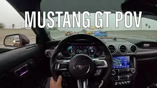 CHASING down mustangs in S550 Mustang GT (POV)