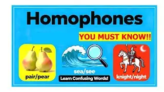 HOMOPHONES-The Most Confusing Words In English| Stop Confusion