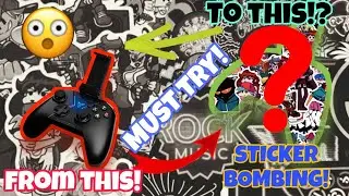 STICKER BOMB MY KEYBOARD🔥