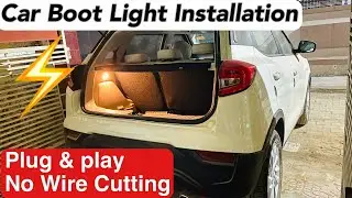 Car boot light installation at home | Xuv300 boot Light installat at home #xuv300 #hitesh