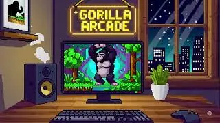 🎮 Gorilla Arcade 1Hour of Chill 8-Bit LoFi Beats | GorillaVsTheWorld Gaming Music for Chill Gorillas