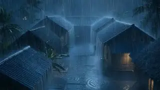 Thunder Rain That Knocks You Out 😴⚡ Heavy Rainstorm Sleep Ambience 2025